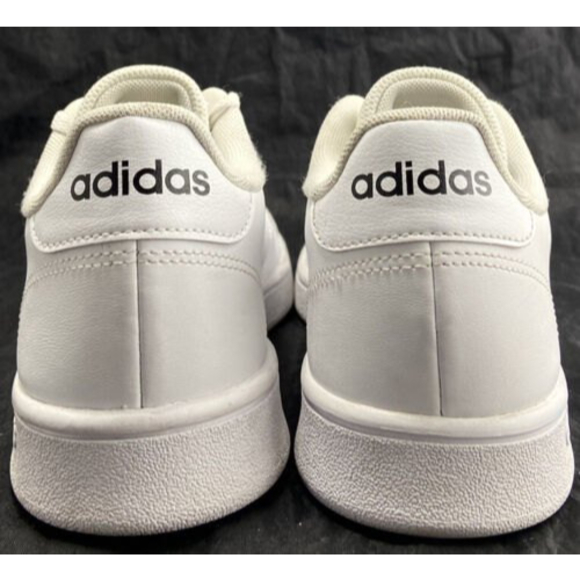Adidas Grand Court White Leather 3-Stripe Lace Up Men’s Shoes Size 8.5 - Picture 7 of 10